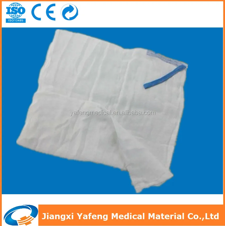 100% cotton high absorbency medical dressing towels/laparotomy sponges