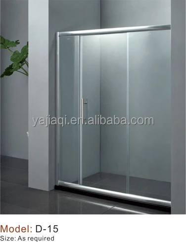 Square Frameless Sliding Economic Shower Doors Bath Shower Cabin