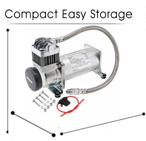 12V Metal car air pump/car air compressor/auto tyre inflator