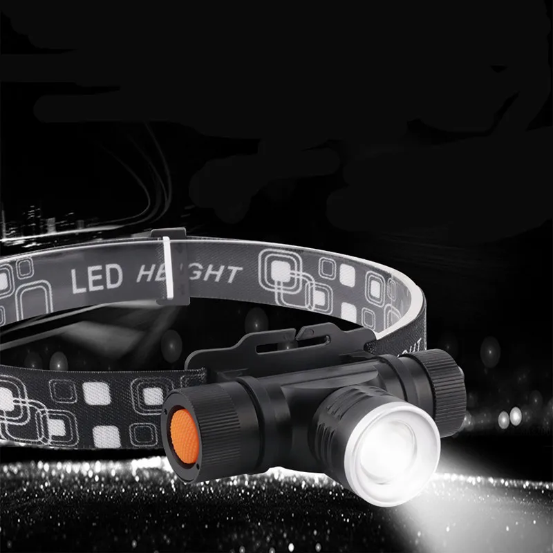 Мощный светодиодный налобный фонарь S0906 с USB-зарядкой T6 для велоспорта 3 режима фонарик кемпинга и рыбалки
