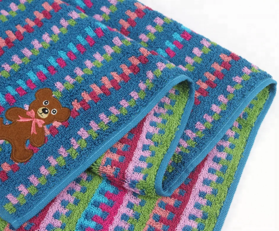 
In Stock china made 100 cotton towels hotel white terry bath towels striped 100% cotton towel 