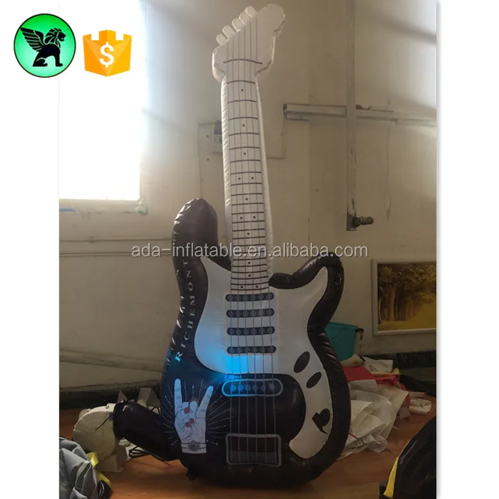 2m Guitar Inflatable Customized Giant Inflatable Instruments Replica For Promotional A2243