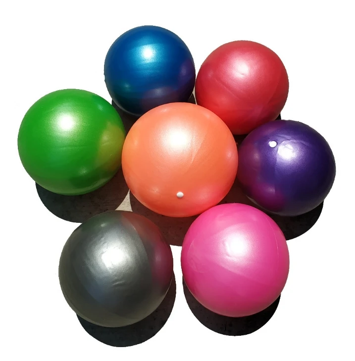 wholesale 25cm yoga ball pilates ball mini exercise ball with straw
