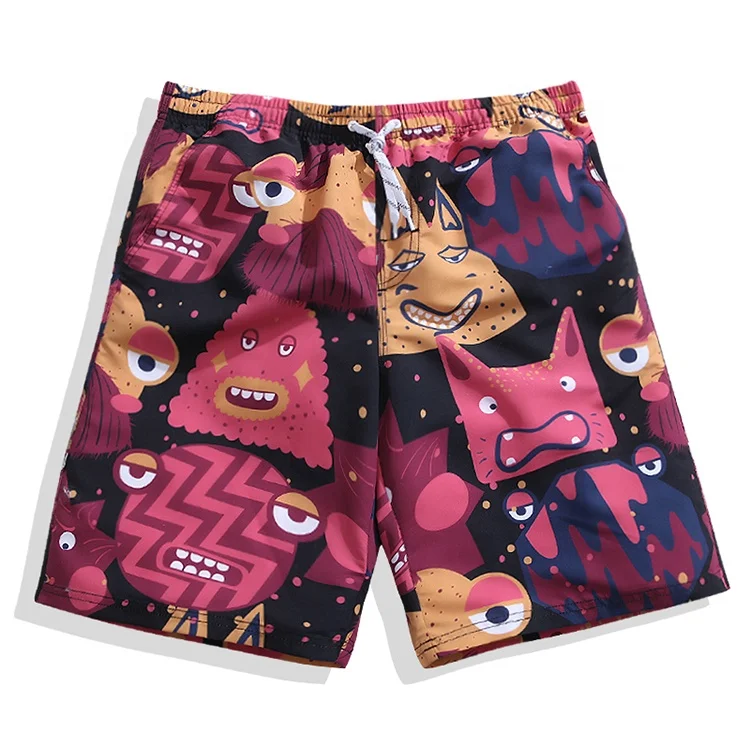 Beach Wear For Men, White Swim Trunks, Designer Swim Shorts