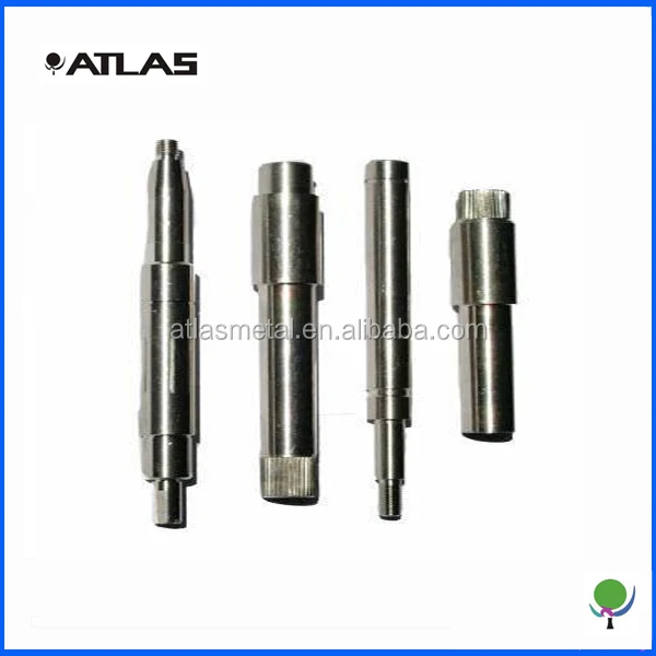 carbon steel short shafts , steel spline shaft customized design , cnc lathe machining steel shafts