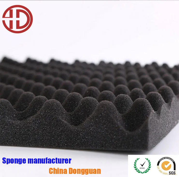 Best selling soundproofing Black wave sponge for KTV acoustic foam