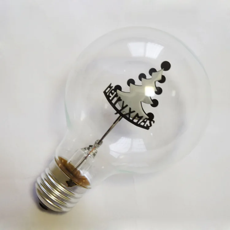 
christmas bulb red flower firework filament light bulb indoor decorating G80 bulb festival lamps 