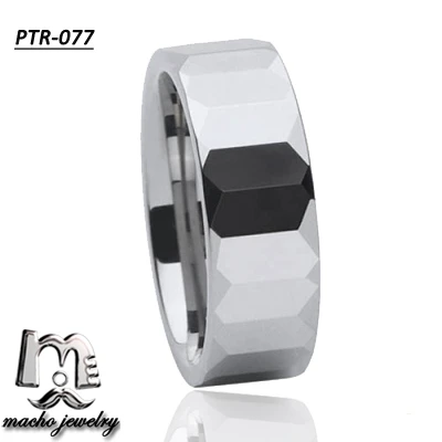 
Top quality black facets tungsten ring nice wholesale tungsten ring turkey 