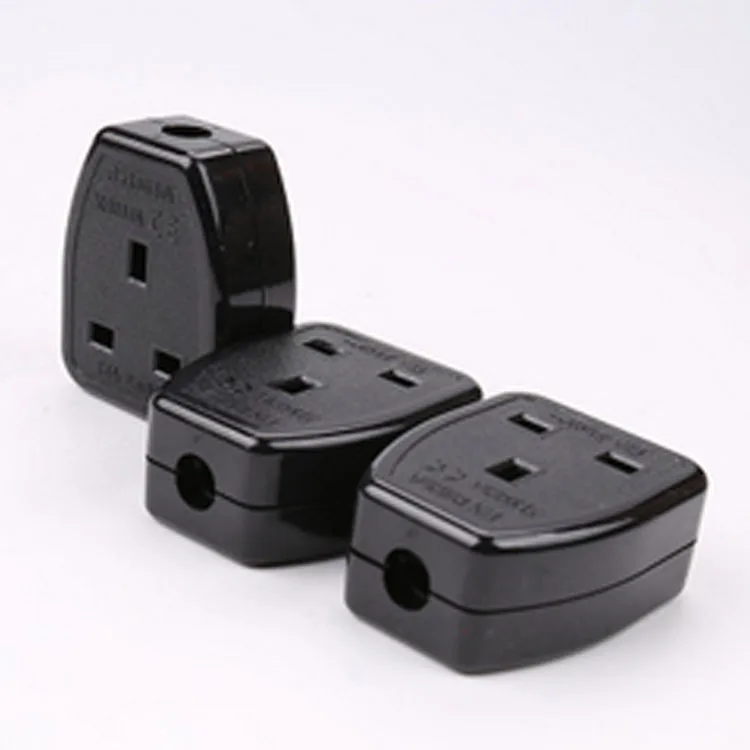 BS1363 3pin uk female mother electrical power socket for extension cable use 13A