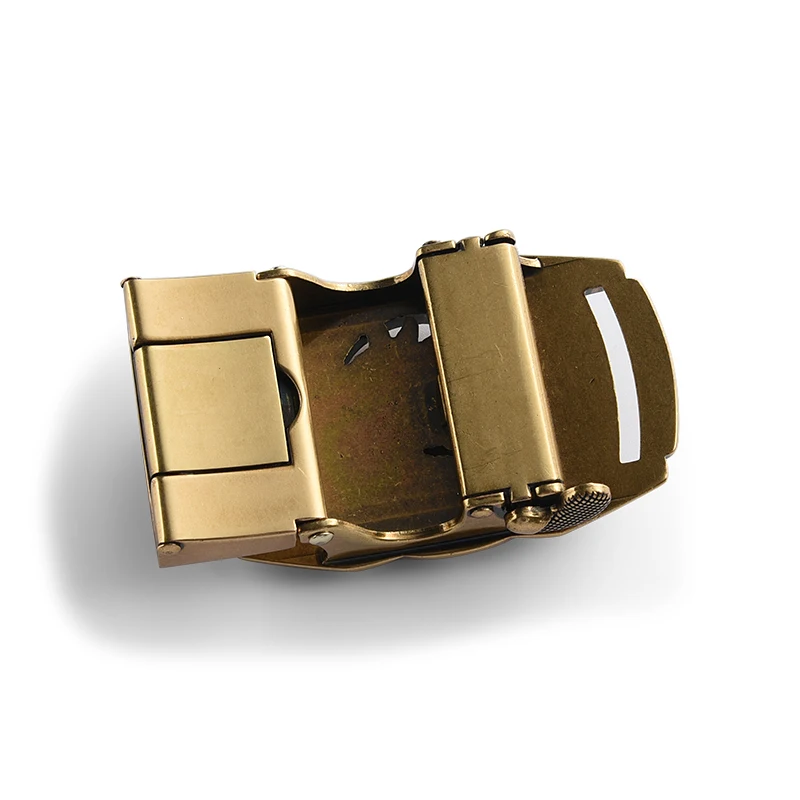 Double horse antique gold custom square metal belt buckle