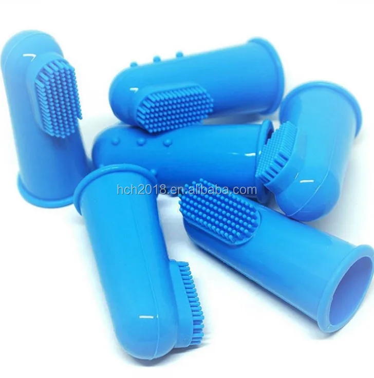 Чехол из мягкого силиконового материала маленькую собачку в ПЭТ зубов пальцем щетка для собак и кошек