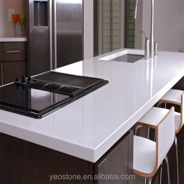 2cm Polar White Quartz Stone Surface Texture