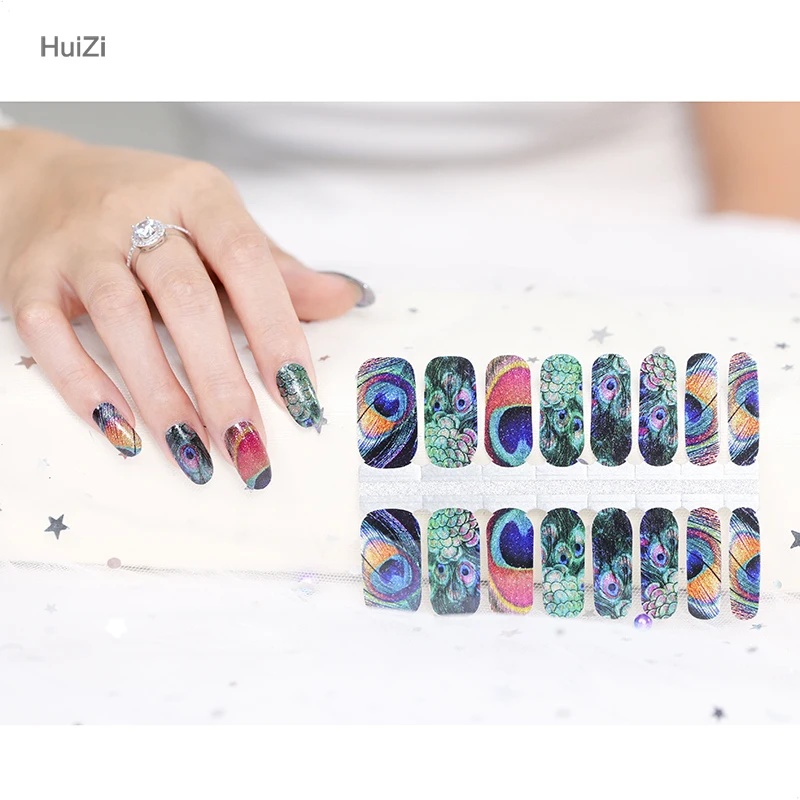 Custom 2D/3D nail stickers metallic nai stickers nail wraps 2024
