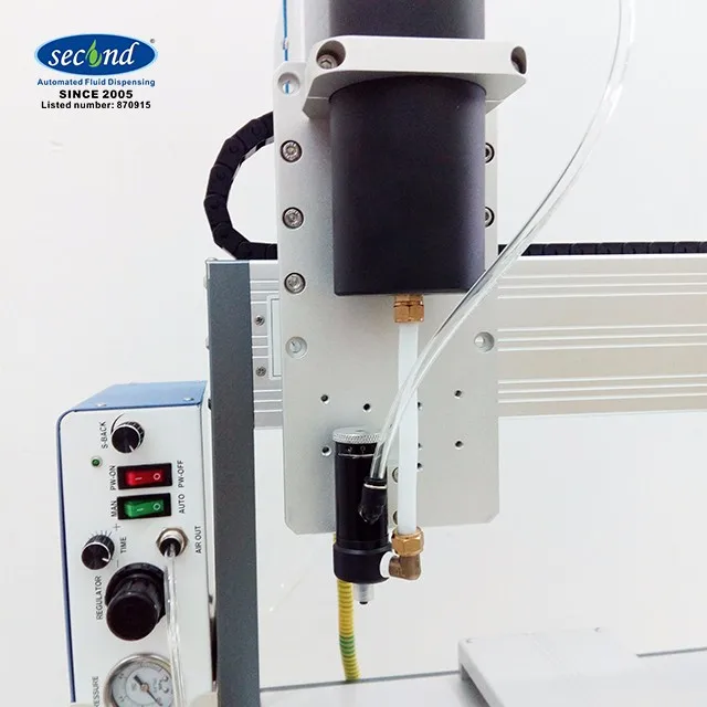 Automated Desktop LED Liquid Glue Epoxy Doming Dispensing Robot Machine For Microwave Panel And LED
