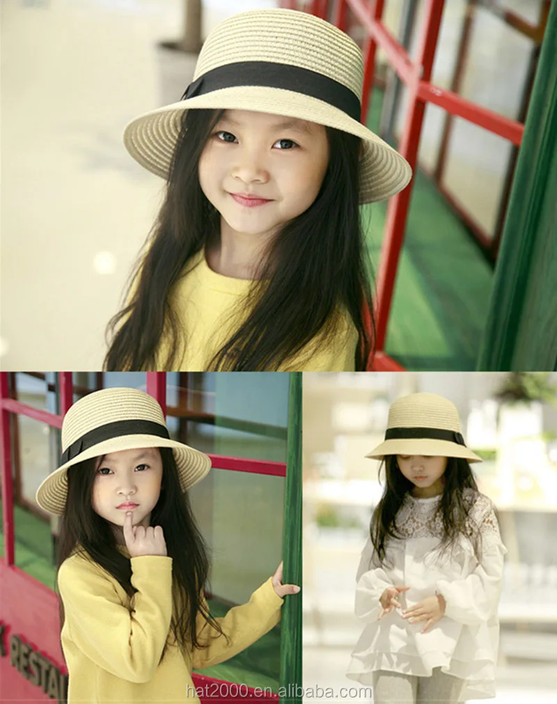 Summer beach sun travel bucket hat Parent-child baby sun hat hats panama cheap