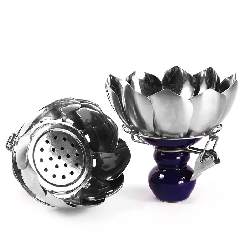 Charcoal holder wind cover shisha bowl 3-in-1 coal bowl for hookah smoking