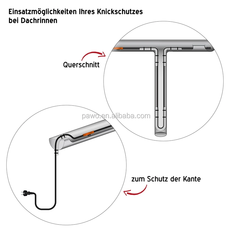 frost protect water pipe  & pipe heating cable