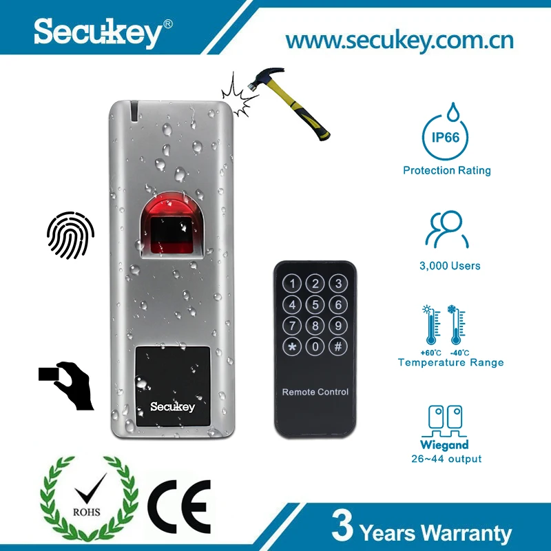 Металлический Корпус RFID открытый отпечатков пальцев контроля доступа датчик