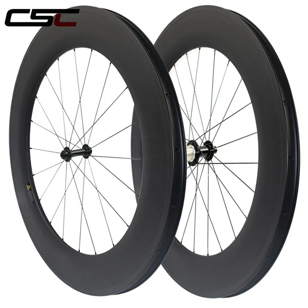 Carbon Cycling bicycle racing wheels 38 50 60 88mm Depth Tubules Clincher Road bike wheels with R13 hub Wheelset free shipping