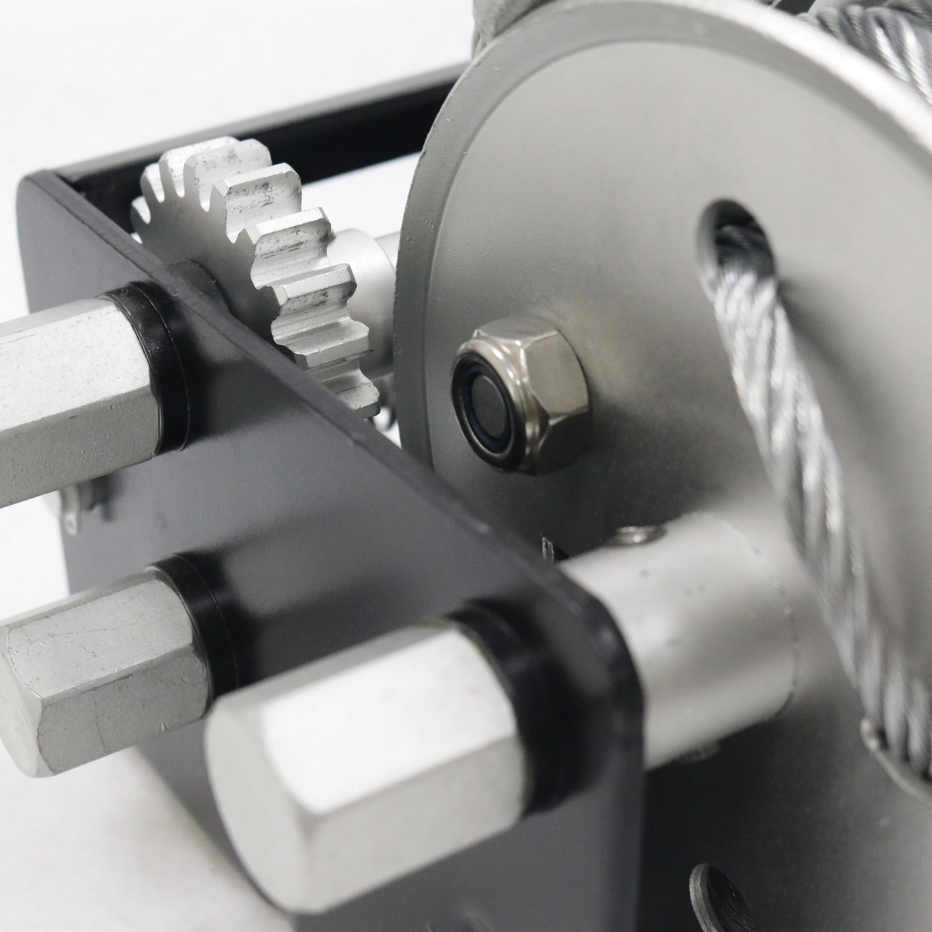 Custom 300kgs carbon steel mini rope hand puller winch for boat trailer