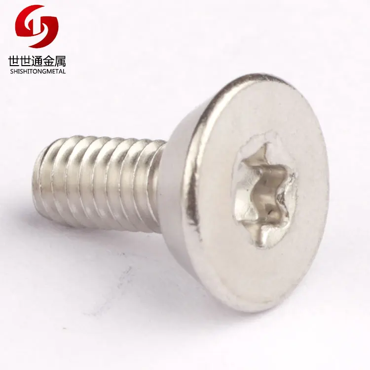 Stainless Steel Torx Drive Flat Head Undercut Machine Screws