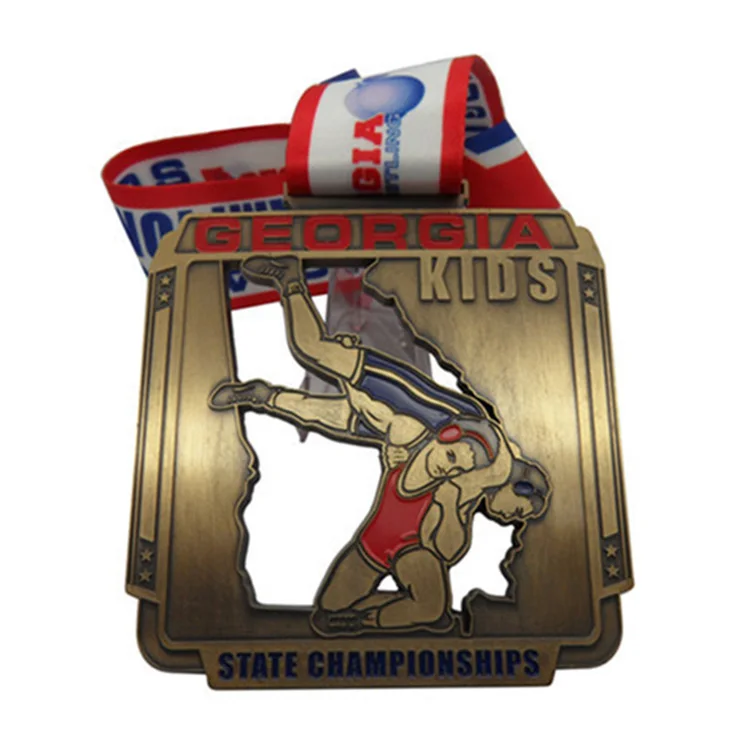 Metal  Wrestling Medals ,Custom Sport Winner medal