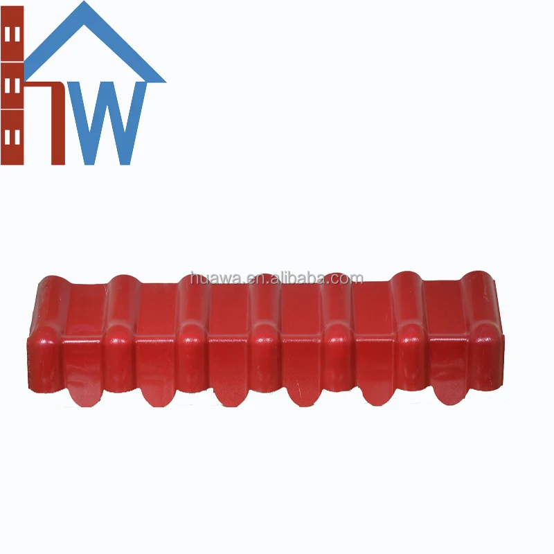 ASA ridge tile three way seal ends synthetic resin roof tile accessory