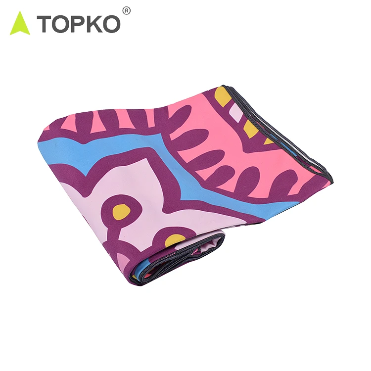 New Product Screen Print Non Slip Private Label Microfiber Yoga Towel