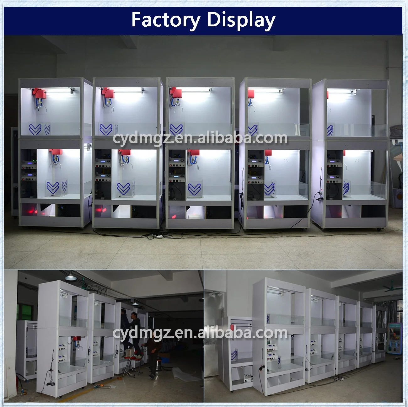 Network claw crane machine double layer mobile APP online  catch toys  machine 2018 new design save space crane machine factory