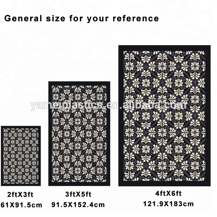 Custom printed pvc vinyl floor carpet for outdoor and indoor