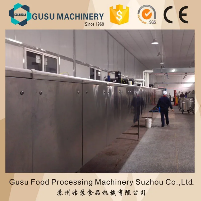 Food cooling tunnel chocolate cooling tunnel