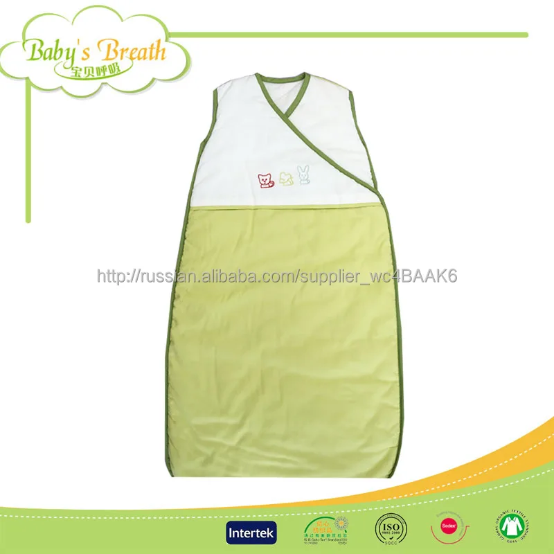 BSB005 антибактериальной гладкокрашеные вязание узор дети ребенок спальный мешок вниз