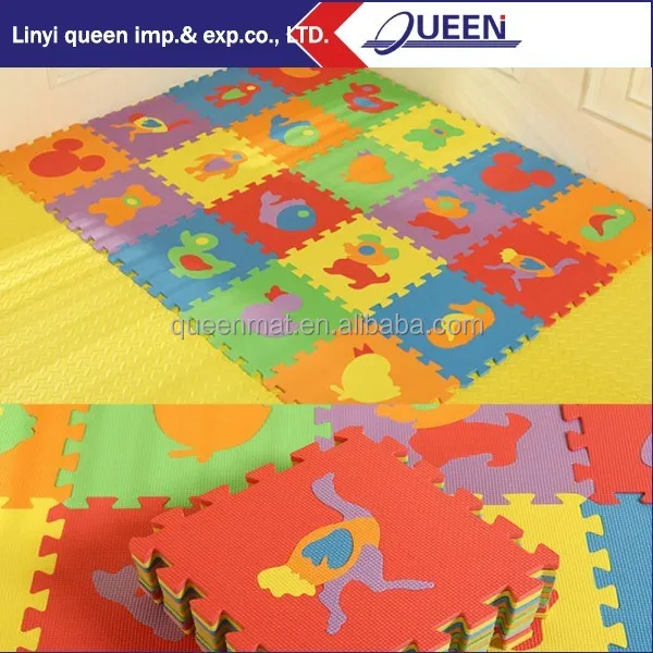 kids play mat alphabet number puzzle eva mat inter-locking factory directly for sale