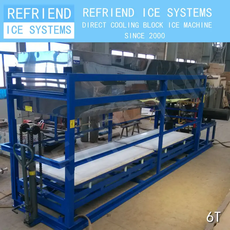 6T Direct Cooling Aluminium Evaporator Ice Block MaKer