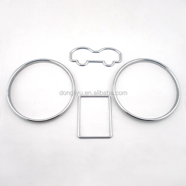 CHROME gauge cluster bezel car dashboard dial ring for VolksWagen Golf4/Mk4/Jetta4