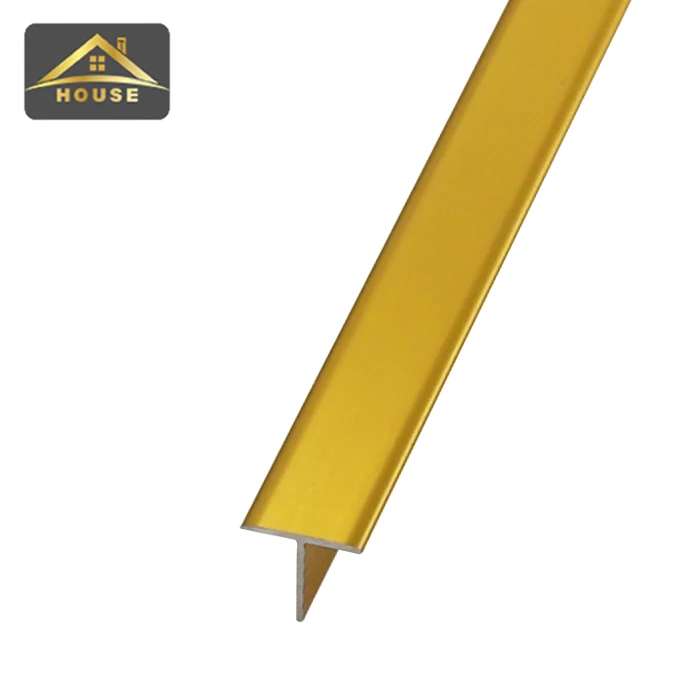 T shape tile transition strips aluminum tile trim profile