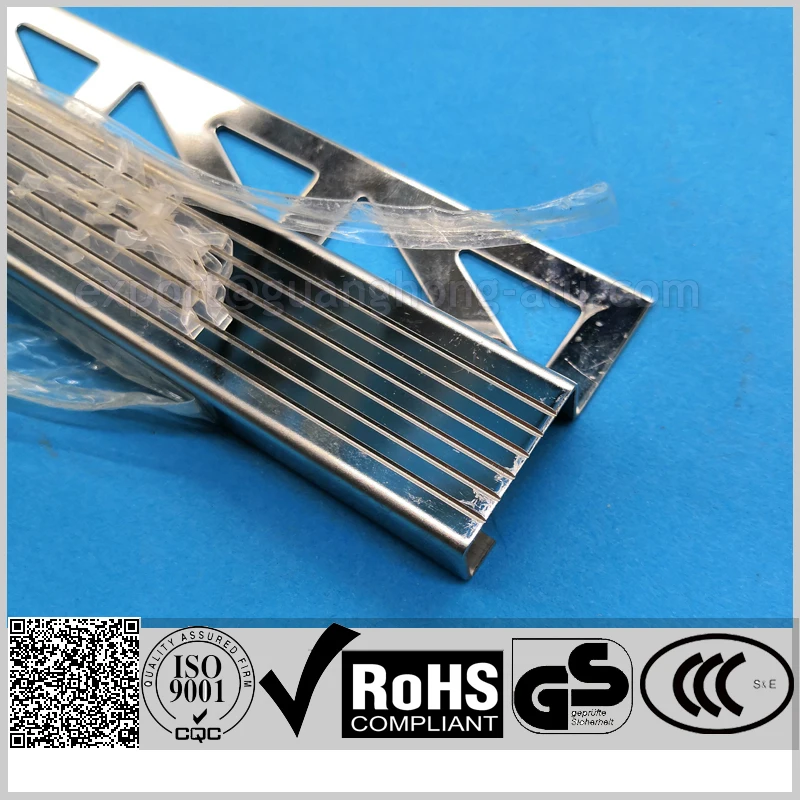 stainless steel tile trim for 6-12mm tiles