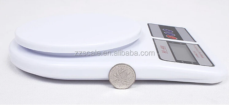 ABS plastic cheap electronic kitchen weighing scale white