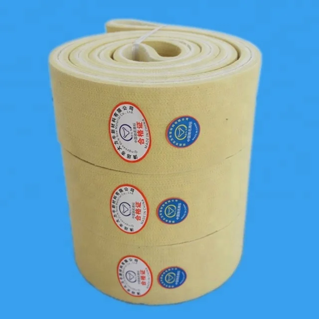 
Heat resistant Yellow Para aramid Seamless Belt For Aluminium Extrusion Industry 