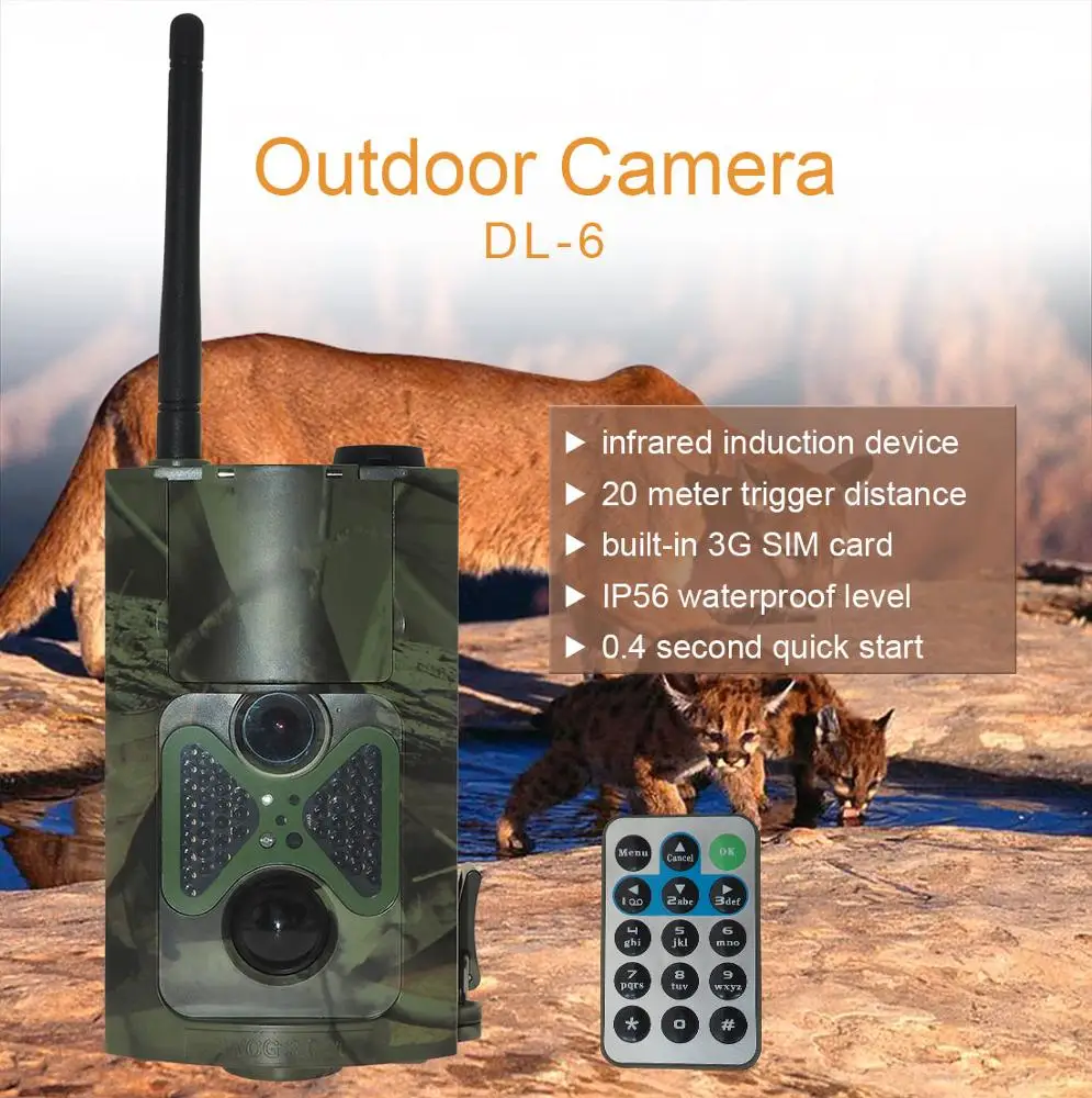 Trail Camera with Night Version 720P HD Game & Trail Camera 20M Wildlife Hunting Trail Cam