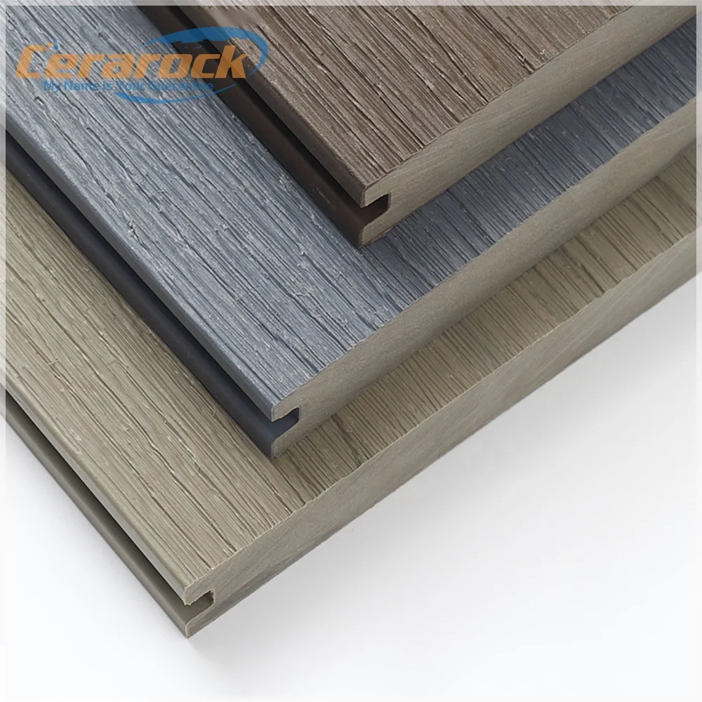 Waterproof long lifetime and non-maintenance  outdoor co-extrusion wpc decking 138x23mm solid and hollow type