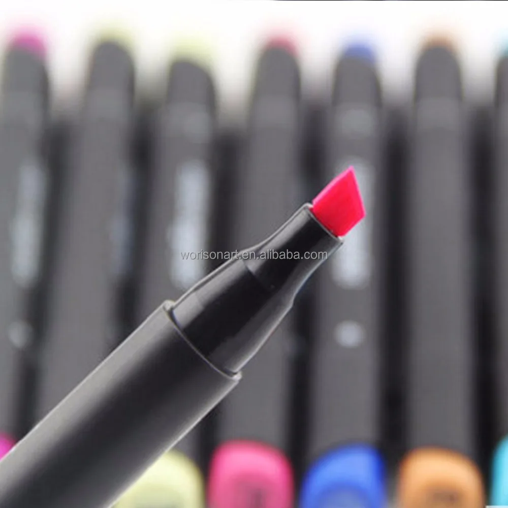 Dual Tip Art Markers,Permanent Marker Pens Perfect for Illustration Adult Coloring Sketching and Card Making