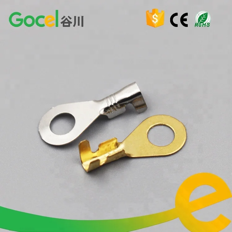 5mm hole size terminal lugs ring type,brass earth terminal,DJ431-5