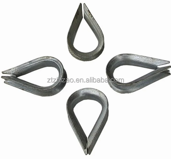 
China hot-selling Hot dip galvanized capel wire rope thimble 