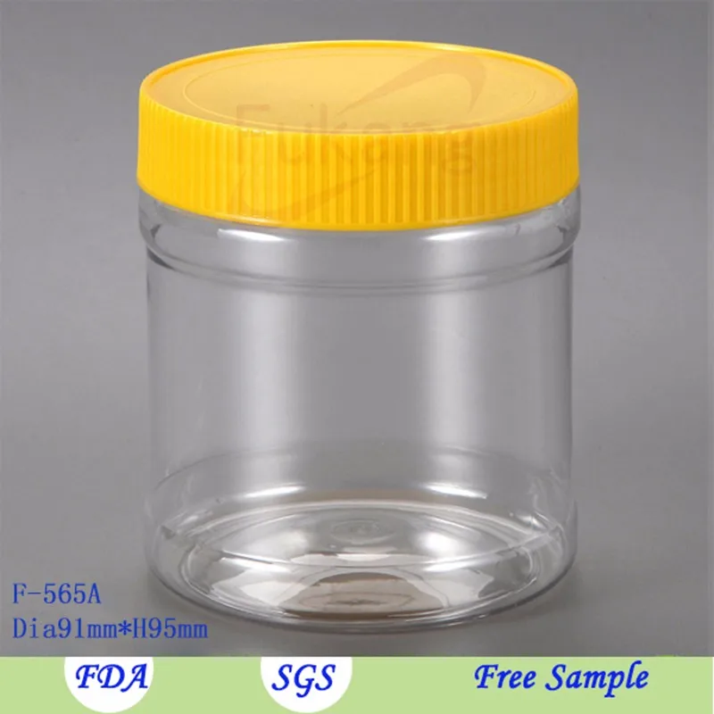 500ml Plastic Chocolate Candy Bottle Sweet Jar and Container Peanut Butter Jars