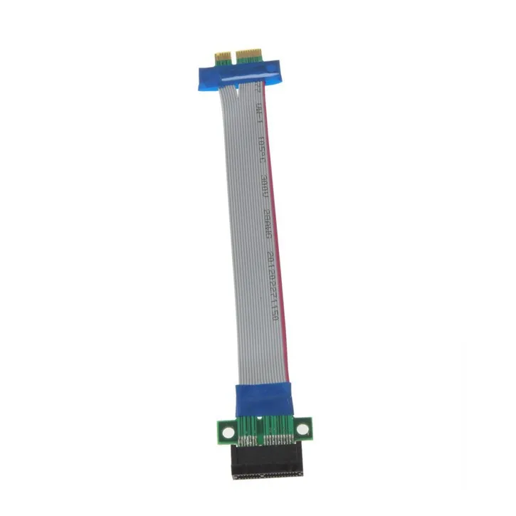 PCI-E 1X Riser Card PCIE Riser Card Extender Extension Ribbon Flex Relocate PCI Riser Card Extender Ribbon Cable