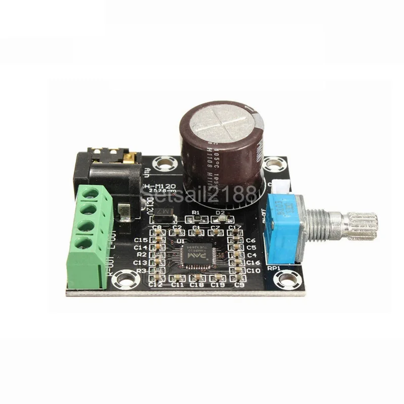 PAM8610 Mini Class D Digital Dual Power Audio Amplifier module Board 12V 2x15W XH-M120