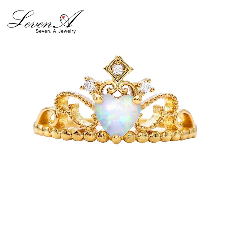 
Sevenajewelry SAR7284 Fashion jewelry antique 2 gram gold ring,heart shape opal platinum ring prices in pakistan 
