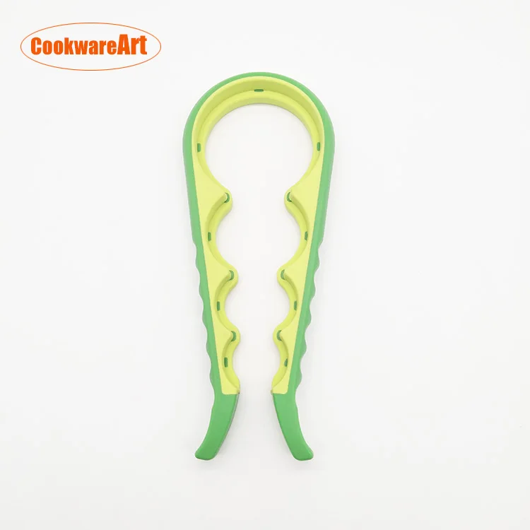 
Hot sale easy grip 4-in-1 plastic multi-function bottle jar opener 