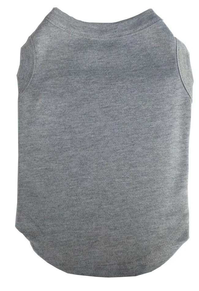 Оптовая продажа, простая летняя одежда для домашних животных, кошек, собак, футболка с принтом «сделай сам», рубашка для собак без рисунка